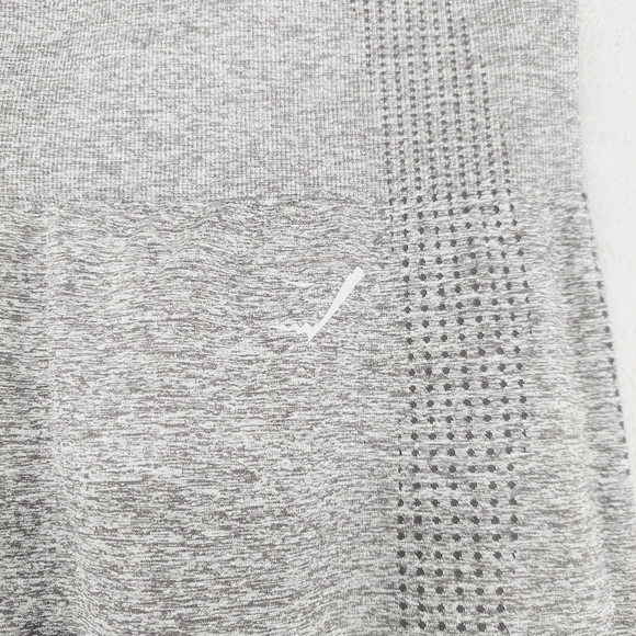 NEW Gymshark Gray Logo Stretch Flex High Waisted Activewear Leggings P4500 - Picture 4 of 9